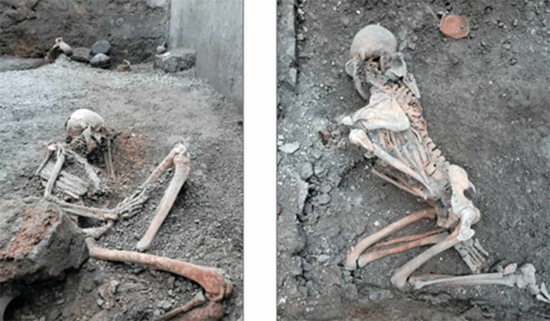 Scavi di Pompei, altra scoperta eccezionale: rinvenuti due scheletri