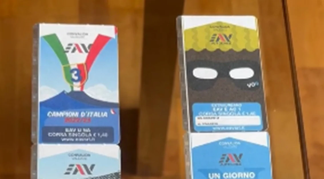 Biglietti EAV celebrano lo Scudetto del Napoli
