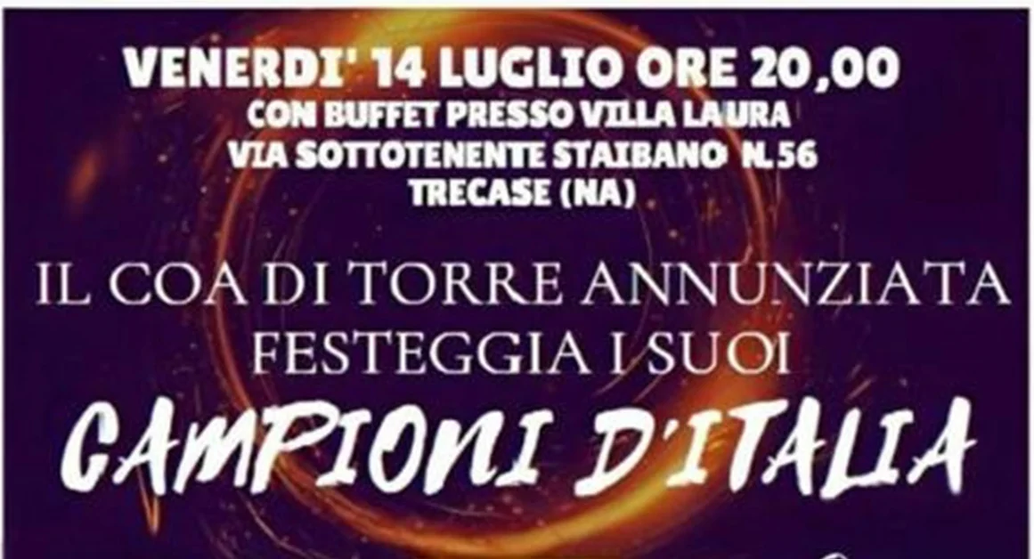 Ordine degli Avvocati di Torre Annunziata: dopo la Coppa al cielo, i festeggiamenti
