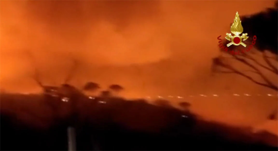 Maltempo al nord, fuoco al sud: in Sicilia incendi tra Palermo e Messina