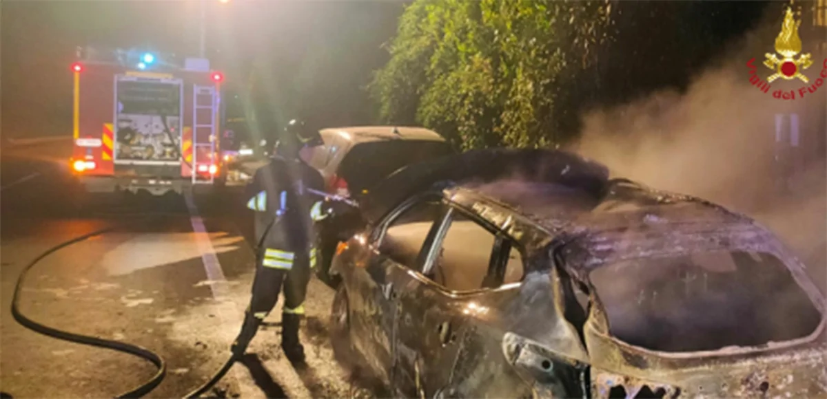 Auto in fiamme nell'Avellinese, gli interventi dei Vigili del Fuoco