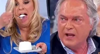 Uomini e Donne, Tina show: cannoli alla ricotta e lite furibonda con Elio