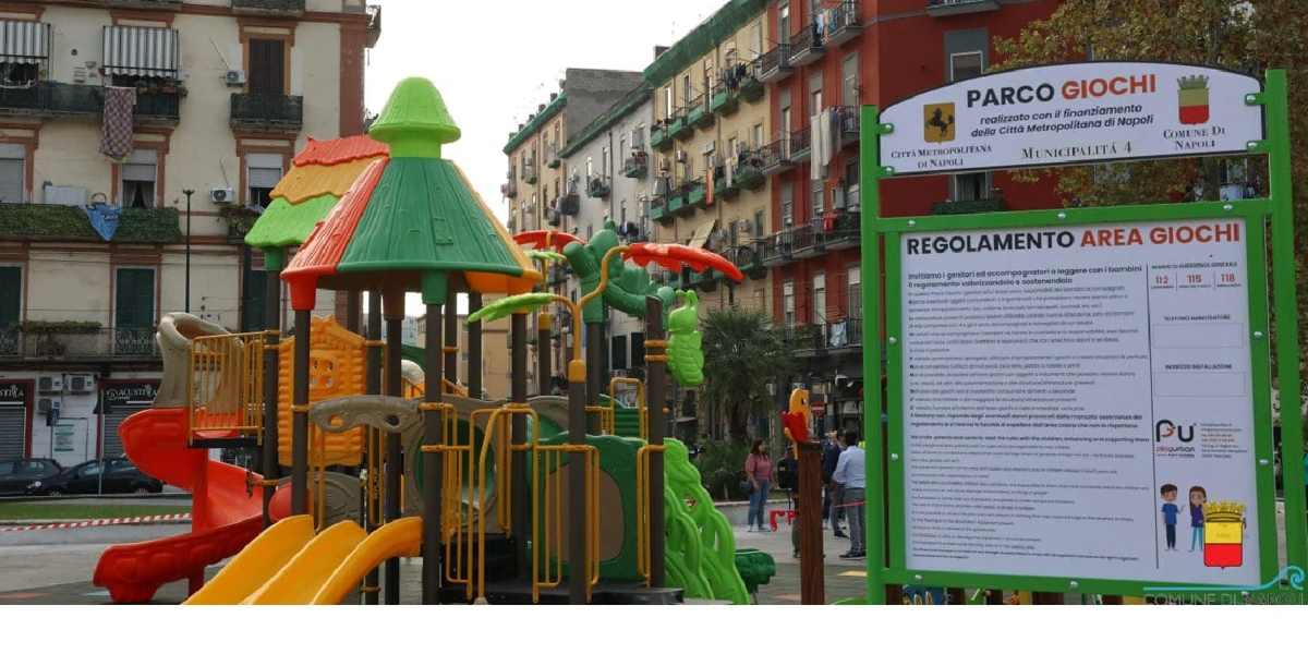 Parco giochi di piazza Nazionale, riqualificazione nel nome di Noemi