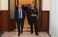 Visita di Gratteri al Comando provinciale dei Carabinieri
