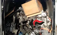 Nel Vesuviano sequestrati pezzi di auto e due motori elettrici: due denunce per ricettazione