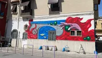 Torre Annunziata - Rione Pescatori: terminato il murale di Pinto, al via il Parco dei Sorrisi
