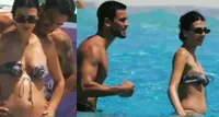 Giulia Salemi incinta sfoggia il pancino a Formentera con Pierpaolo Pretelli