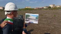 Torre del Greco - Posa delle prima pietra del nuovo Palazzetto dello Sport di viale Europa