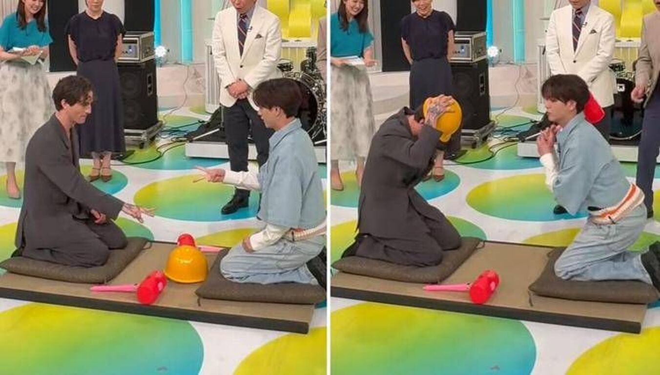 Damiano David e la tv giapponese, morra cinese e martellate - Video