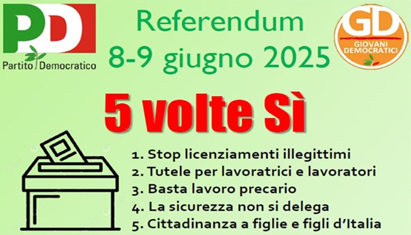 Torre Annunziata - Referendum: incontro a Villa Parnaso giovedì 5 giugno